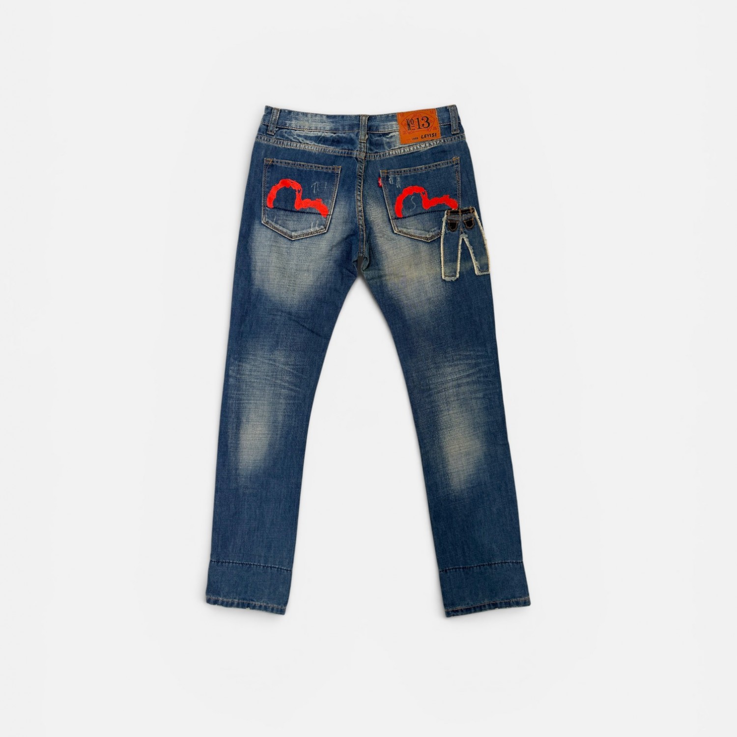 Evisu Unisex Embroidered Jeans