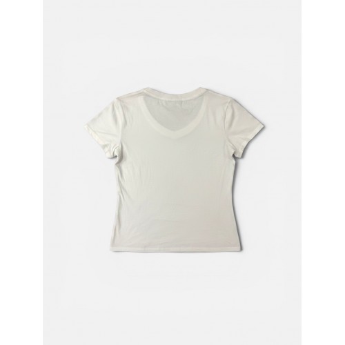 Polo Ralph Lauren Γυναικείο Λευκό V-Neck T-Shirt L