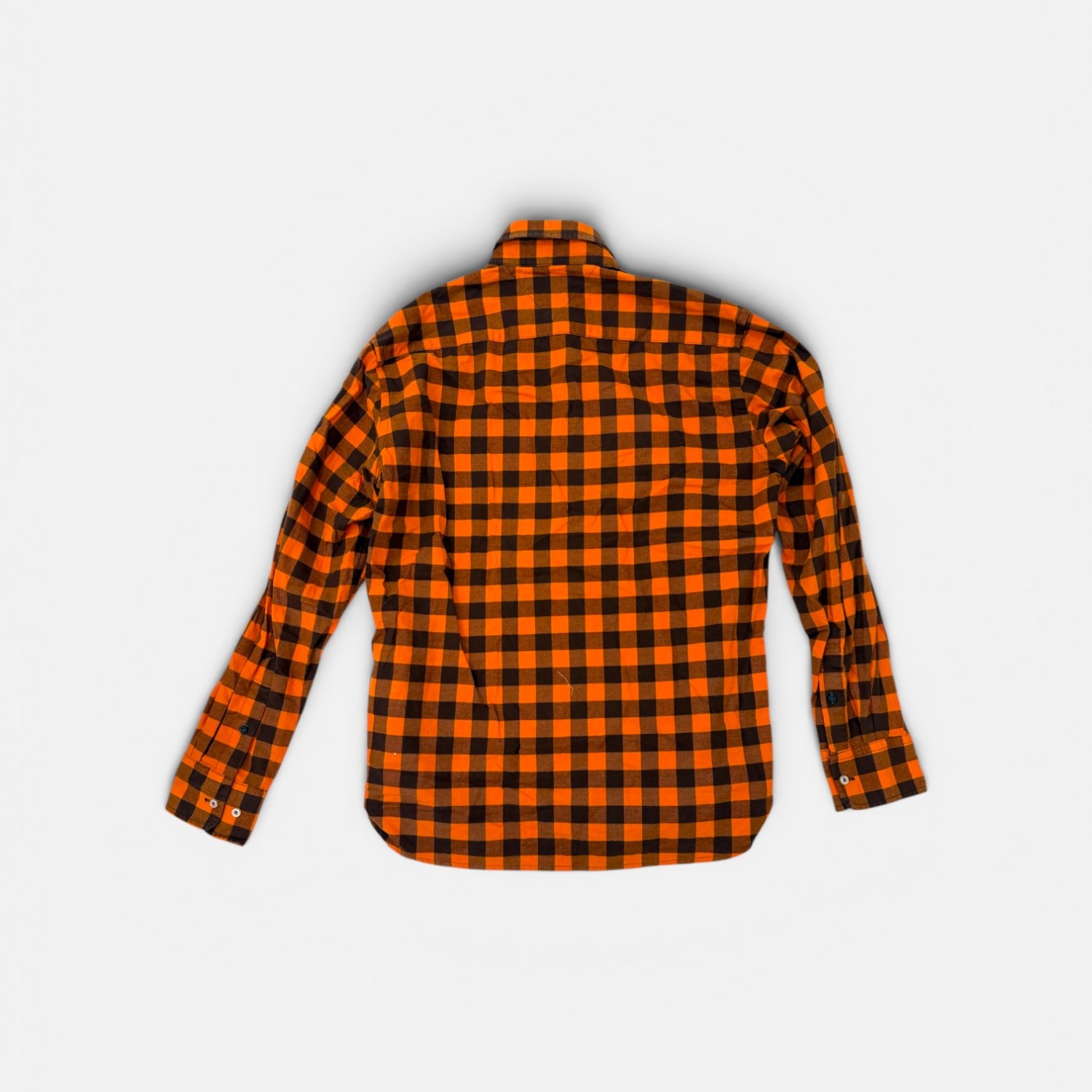 Tommy Hilfiger Unisex Πορτοκαλί Καρό Πουκάμισο S