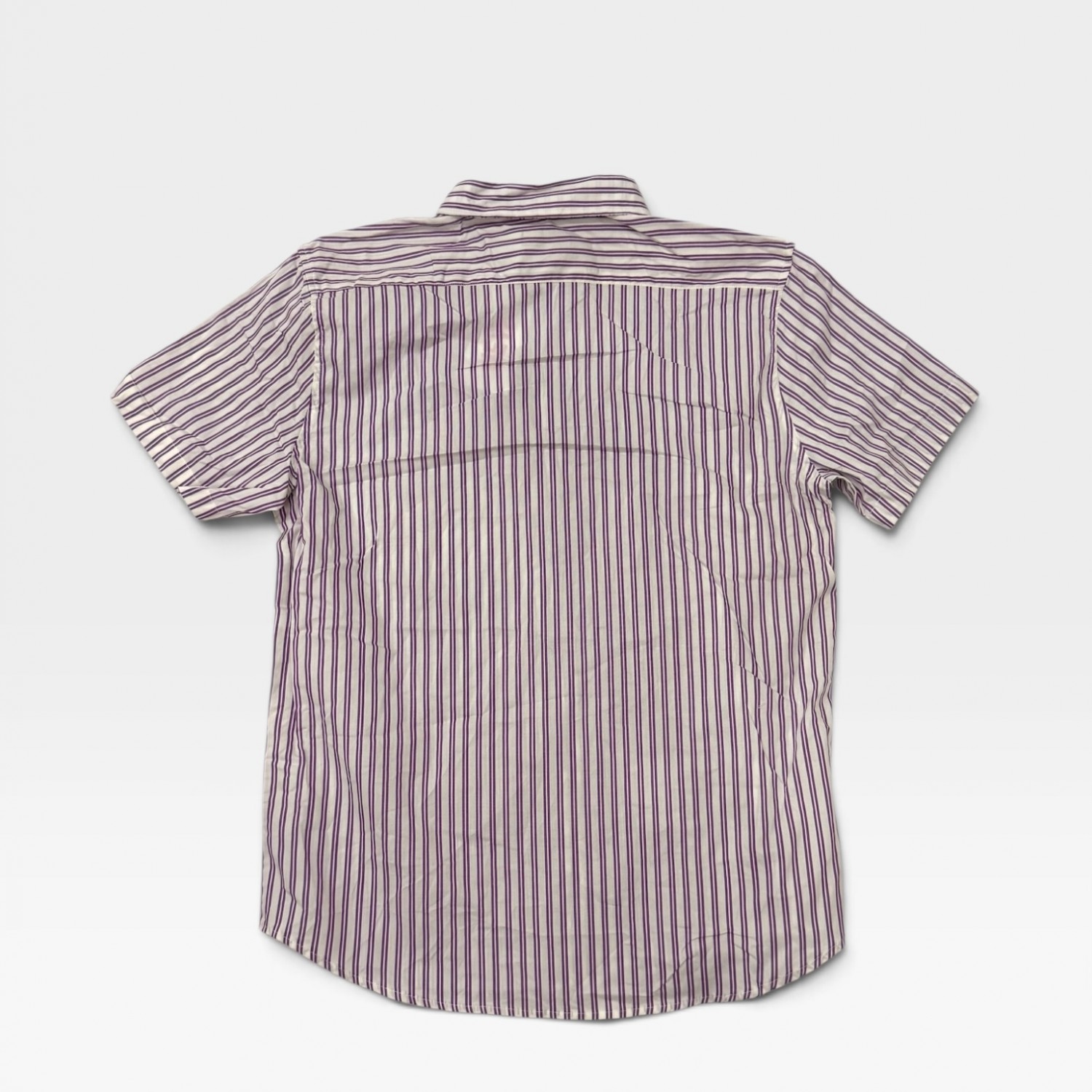 Polo Ralph Lauren Ανδρικό Πουκάμισο Ριγέ Μωβ / Λευκό