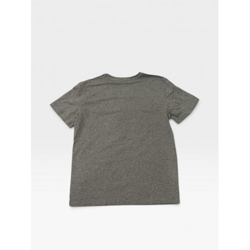 Tommy Jeans Γκρι T-Shirt με Flag Logo