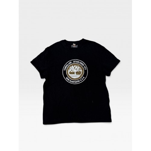Timberland Μαύρο T-Shirt με Logo Print