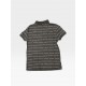 Calvin Klein Jeans Polo Μπλούζα Γκρι με All Over Logo Print