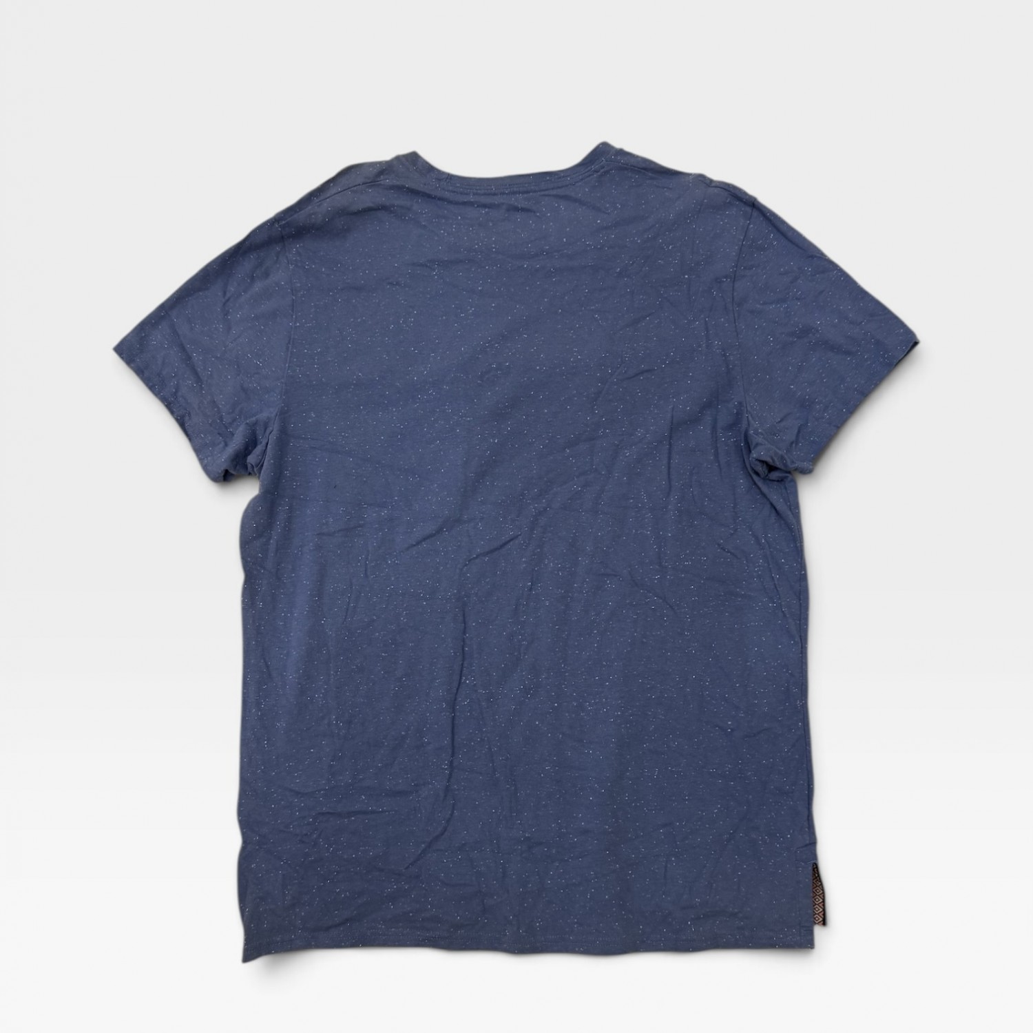 Hollister Blue Speckled T-Shirt με Τσέπη