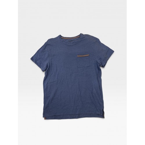 Hollister Blue Speckled T-Shirt με Τσέπη