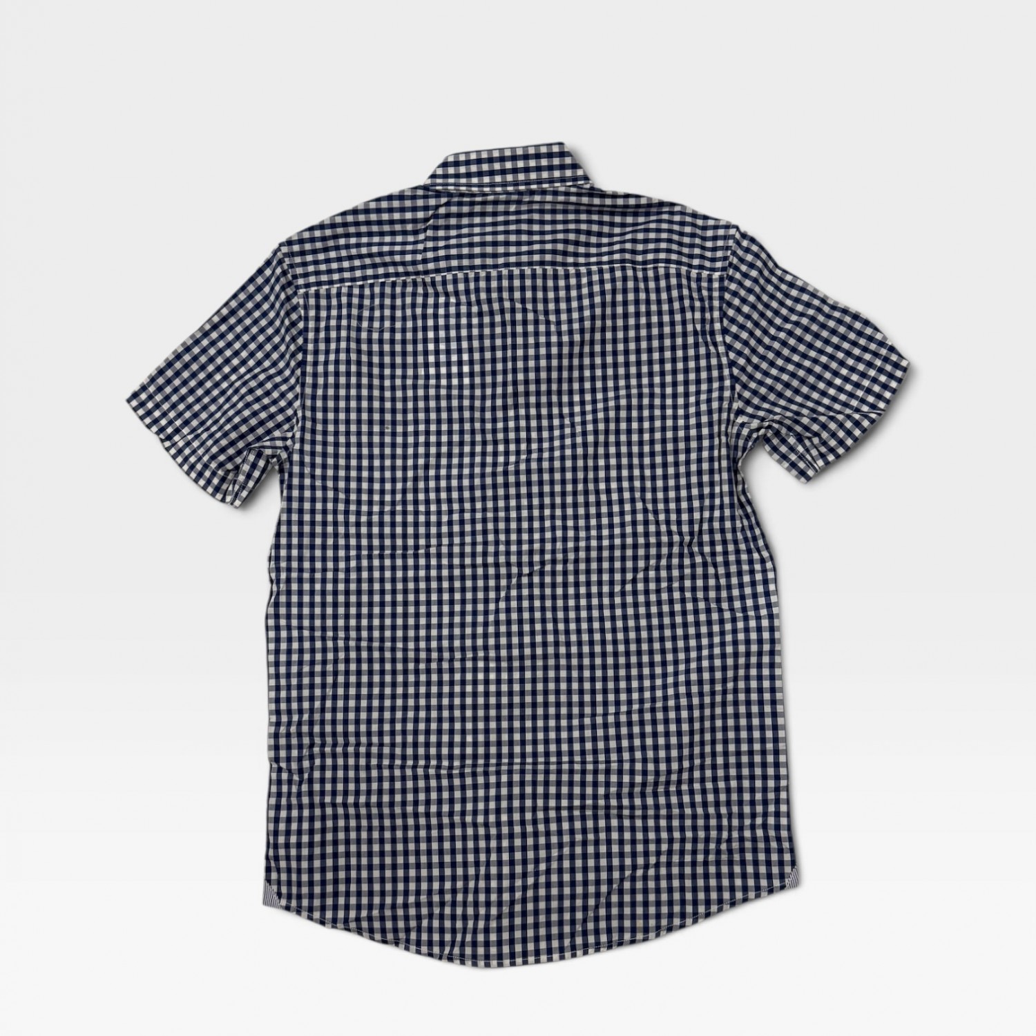 Lacoste Navy Καρό Πουκάμισο Short Sleeve