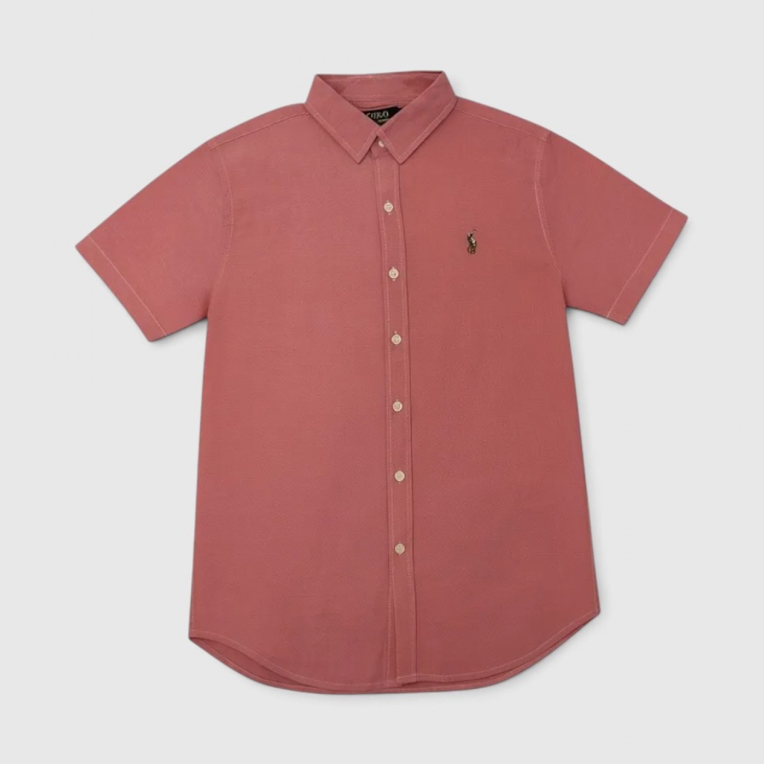 Ralph Lauren Polo Ανδρικό Πουκάμισο Κοντομάνικο Ροζ / Pre-Owned