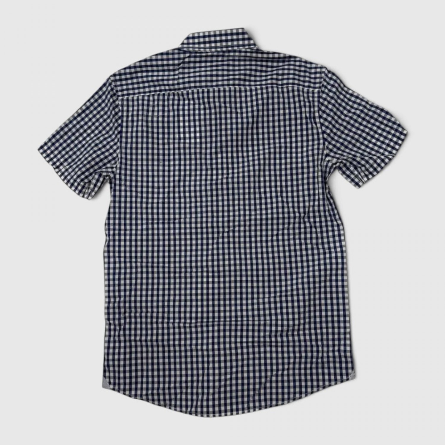 Lacoste Navy Καρό Πουκάμισο Short Sleeve / Pre-Owned