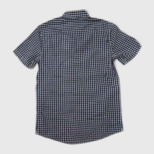 Lacoste Navy Καρό Πουκάμισο Short Sleeve / Pre-Owned