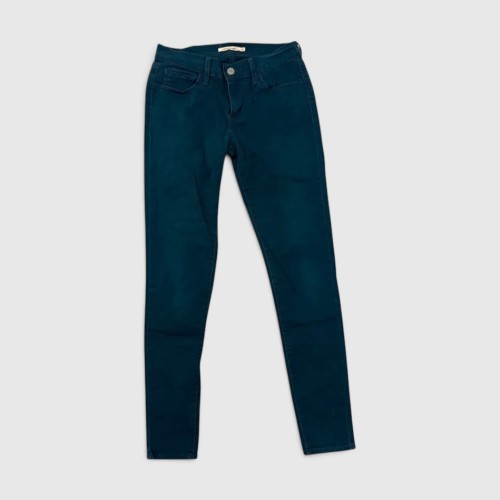 Levi’s Skinny Fit Τζιν Παντελόνι Πετρόλ / Pre-Owned
