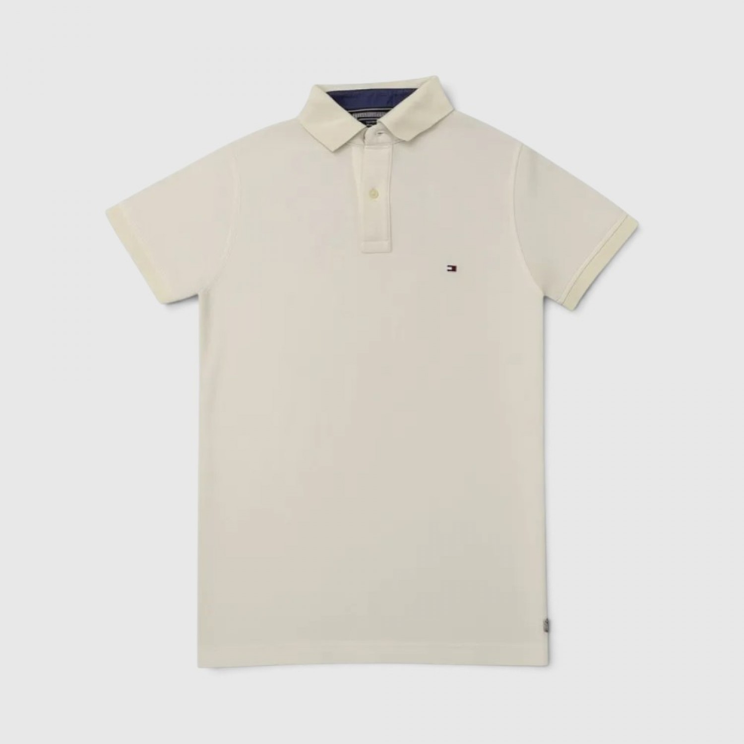 Tommy Hilfiger Polo Μπλούζα Εκρού με Μικρό Logo / Pre-Owned