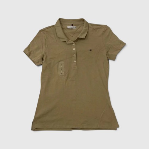 Tommy Hilfiger Γυναικείο Polo Μπλουζάκι Χακί / Pre-Owned