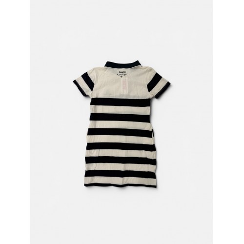 ASPRON STRIPED POLO DRESS L / Pre-Owned