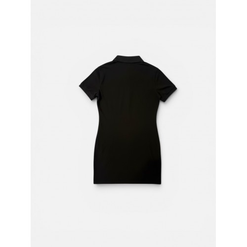 LACOSTE BLACK POLO DRESS L