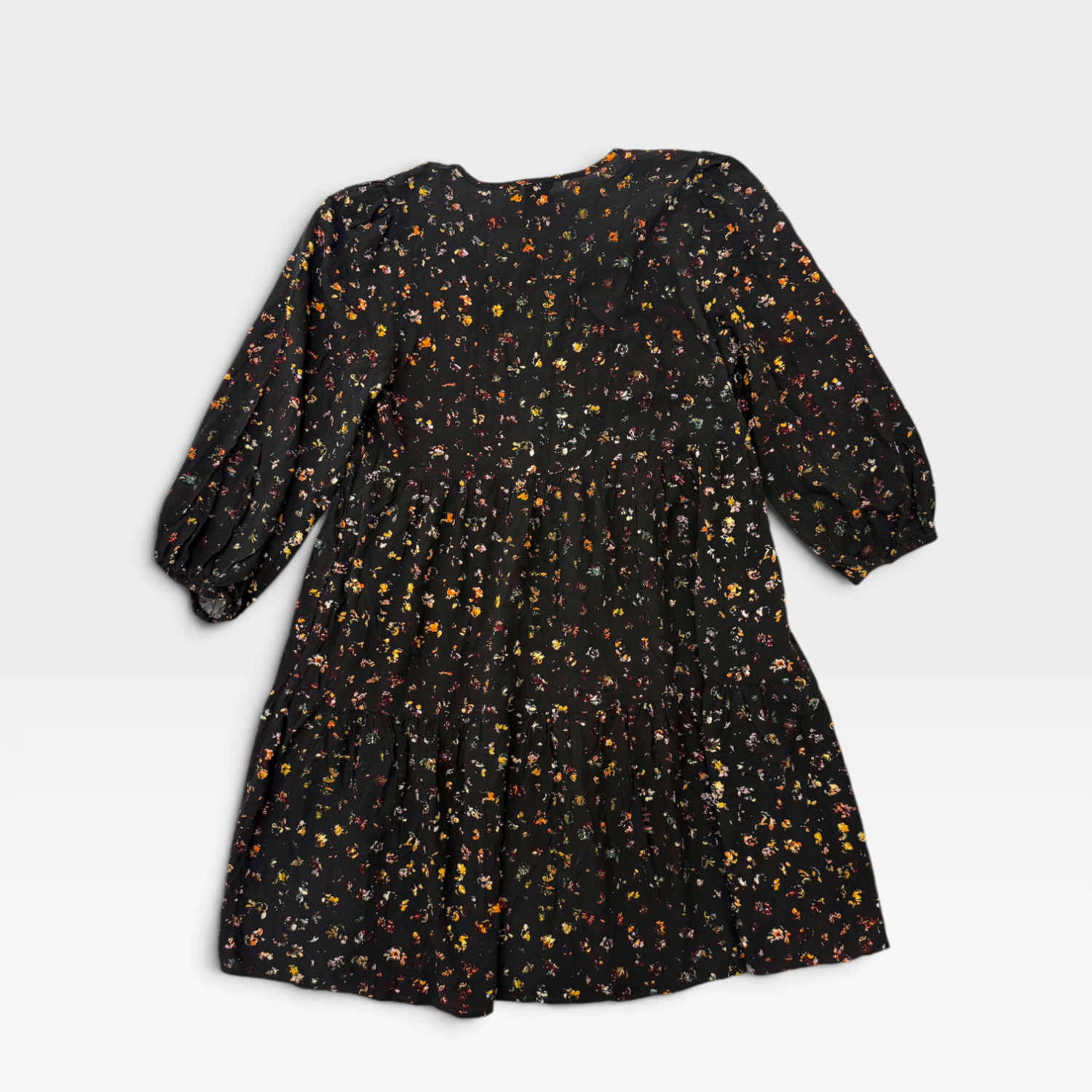 GAP Γυναικείο Μαύρο Φόρεμα με Floral Print / Pre-Owned