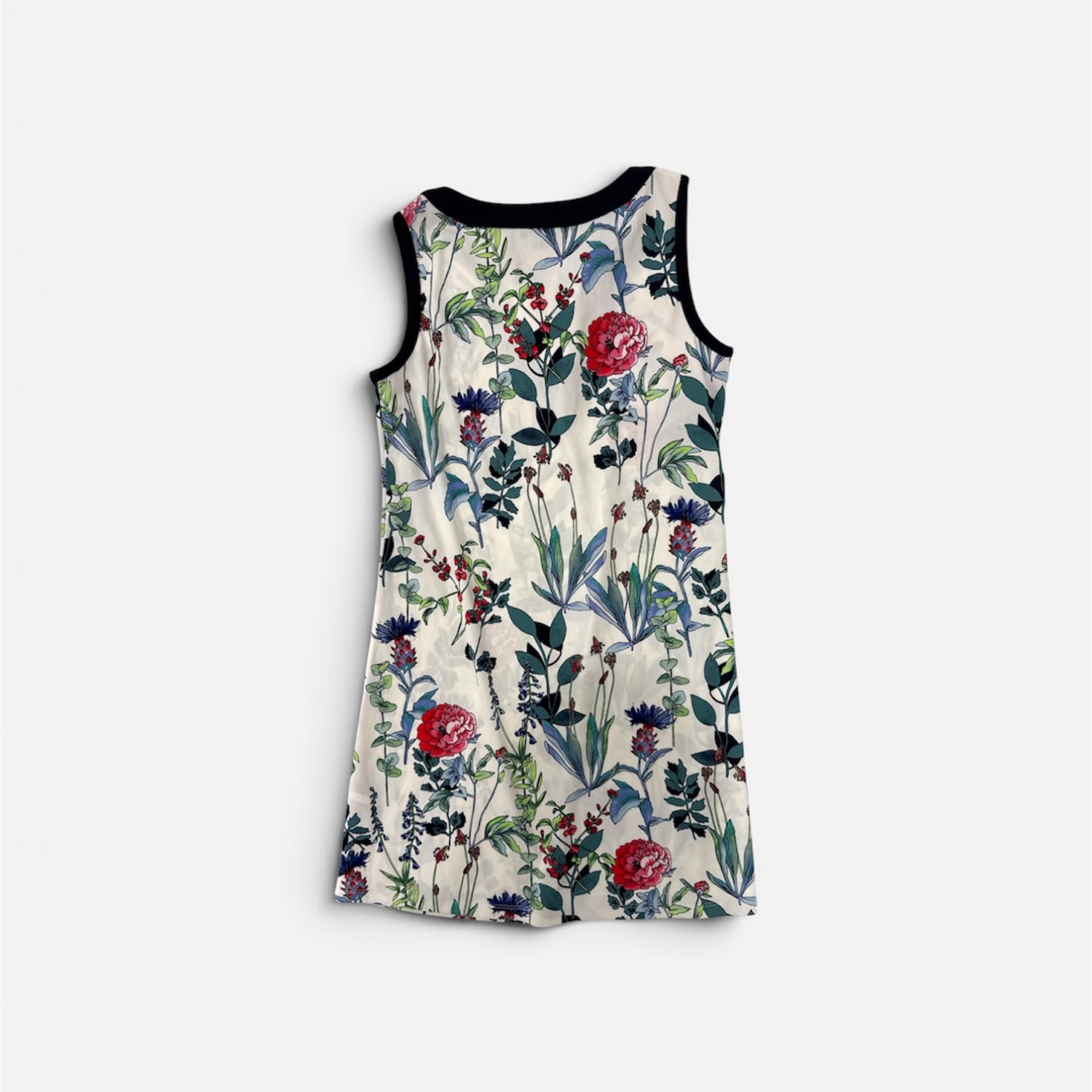 Tommy Hilfiger Floral Αμάνικο Φόρεμα Εκρού / Pre-Owned