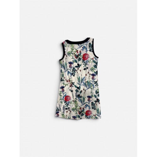 Tommy Hilfiger Floral Αμάνικο Φόρεμα Εκρού / Pre-Owned