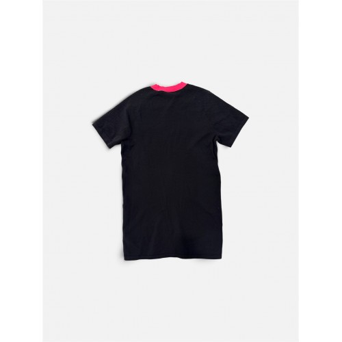 Adidas Originals Mesh T-Shirt Φόρεμα Μαύρο/Φούξια