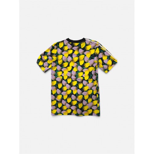Adidas Originals Floral T-Shirt Φόρεμα Πολύχρωμο