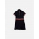 Vintage FILA Polo Φόρεμα με Φερμουάρ Μαύρο / Pre-Owned