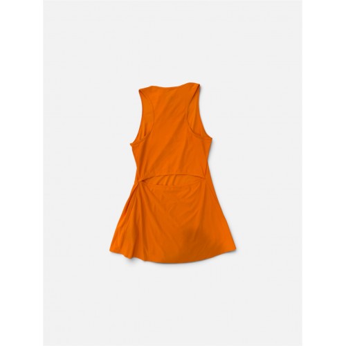 Nike Dri-FIT Αμάνικο Tennis Φόρεμα Πορτοκαλί
