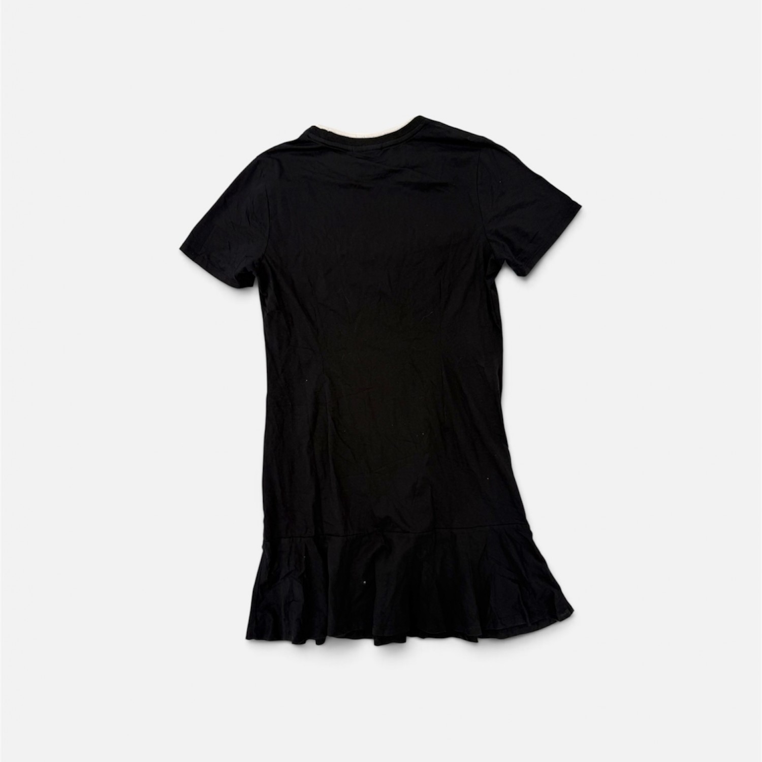 FILA Γυναικείο Μαύρο T-Shirt Φόρεμα με Βολάν / Pre-Owned