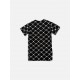 FILA Γυναικείο Μαύρο T-Shirt Φόρεμα με Monogram Print / Pre-Owned