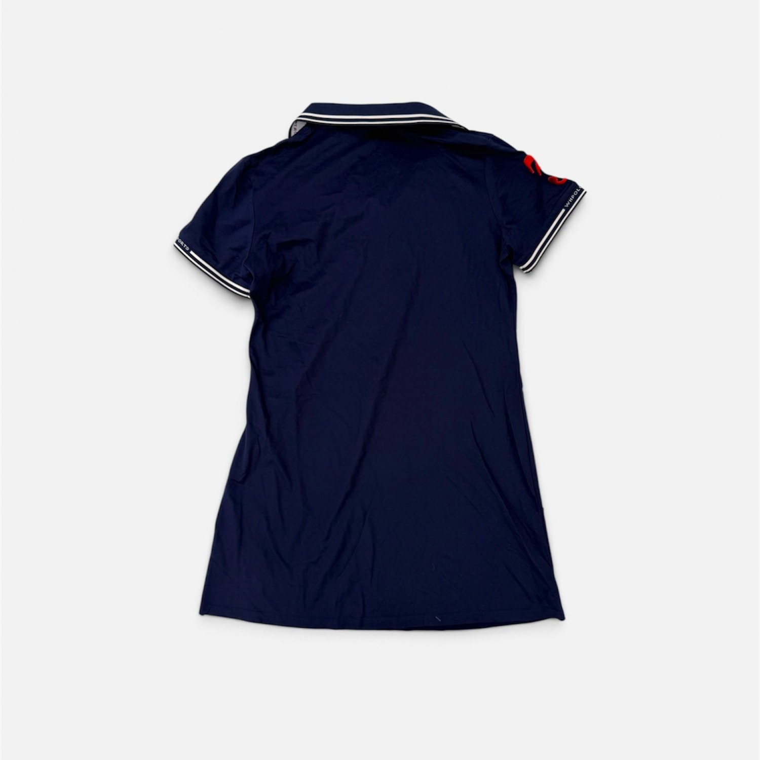 World Polo Γυναικείο Navy Polo Φόρεμα με Κόκκινο Big Logo / Pre-Owned