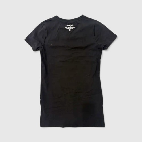 AAPE BY A BATHING APE BLACK T-SHIRT DRESS M / Pre-Owned