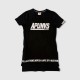 AAPE BY A BATHING APE BLACK T-SHIRT DRESS M / Pre-Owned