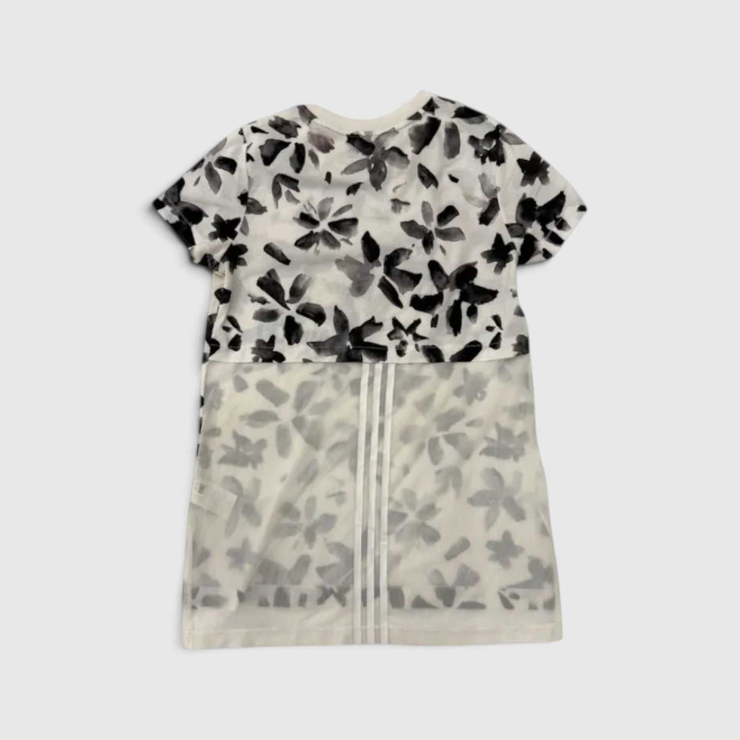 Adidas Neo Floral T-Shirt Φόρεμα Εκρού / Pre-Owned