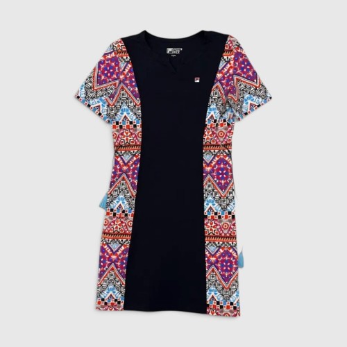 Fila Women Graphic Panel Dress – Retro Sport Streetwear Style / Pre-Owned