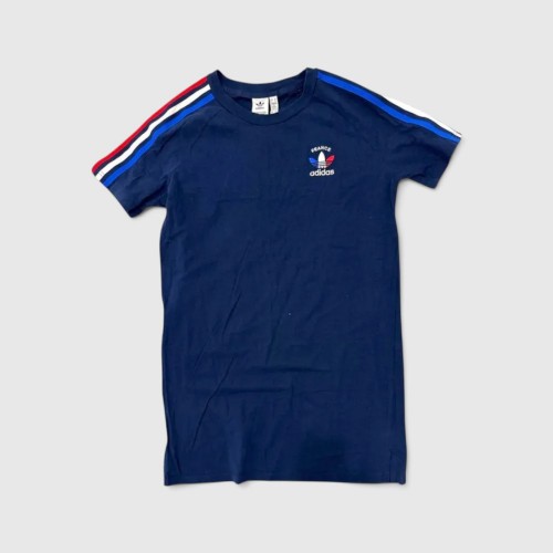 Adidas Originals France 3-Stripes T-Shirt Φόρεμα Μπλε Σκούρο / Pre-Owned