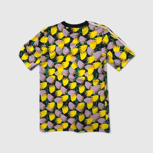 Adidas Originals Floral T-Shirt Φόρεμα Πολύχρωμο / Pre-Owned