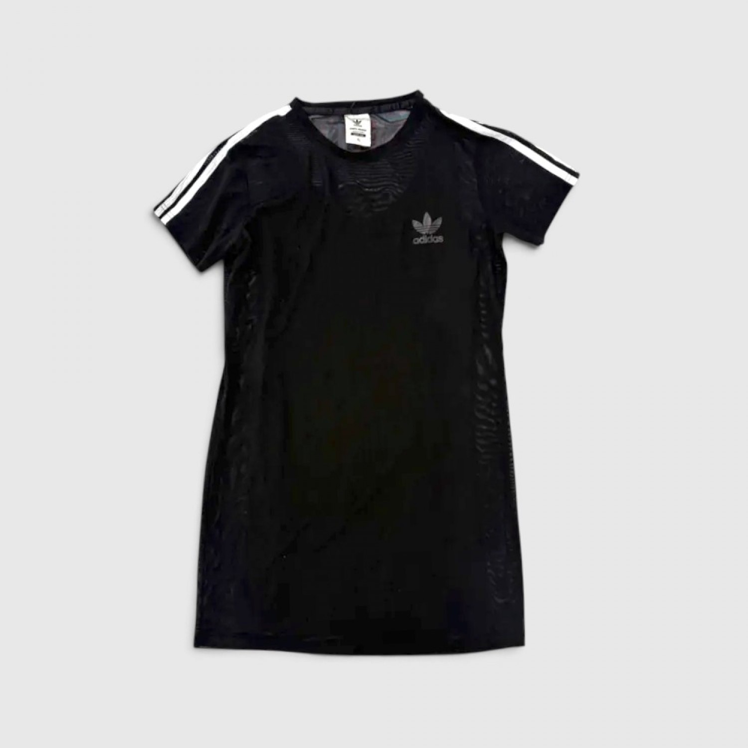 Adidas Originals Mesh T-Shirt Φόρεμα Μαύρο / Pre-Owned