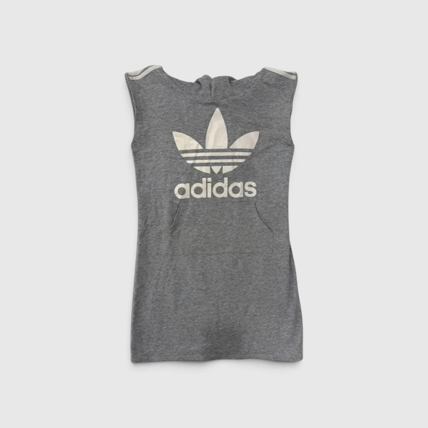 Adidas Originals Αμάνικο Hoodie Φόρεμα Γκρι / Pre-Owned