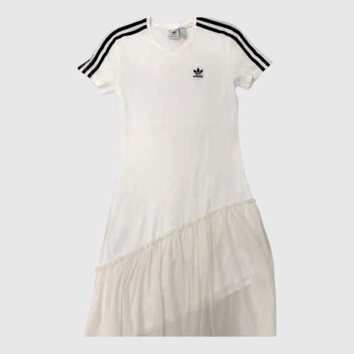Adidas Women Tulle Detail Dress – White / Pre-Owned