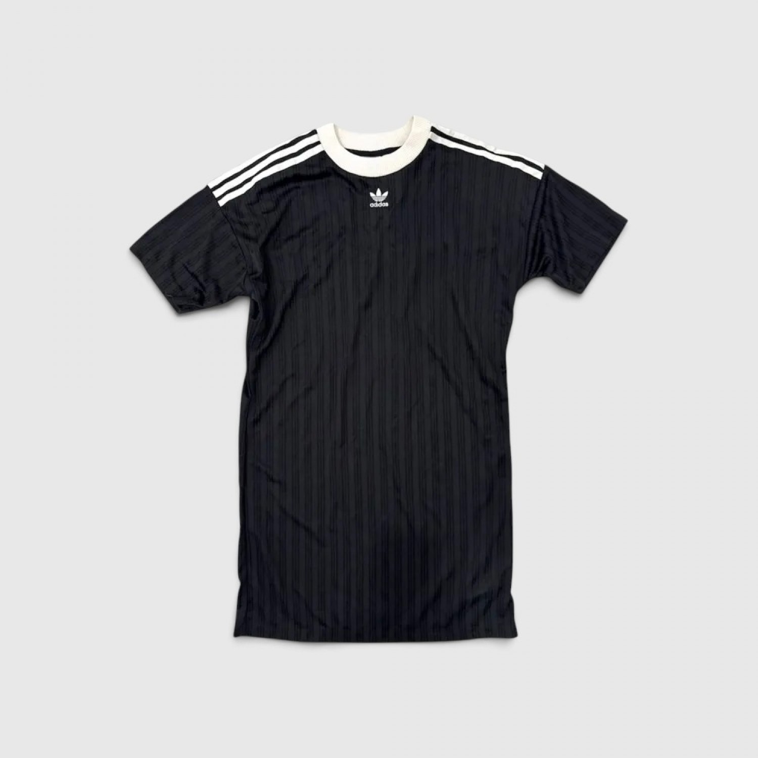Adidas Originals Γυναικείο Μαύρο T-Shirt Φόρεμα με 3 Ρίγες / Pre-Owned