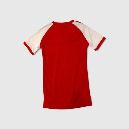 Adidas Originals Γυναικείο Κόκκινο T-Shirt Φόρεμα με 3 Ρίγες / Pre-Owned