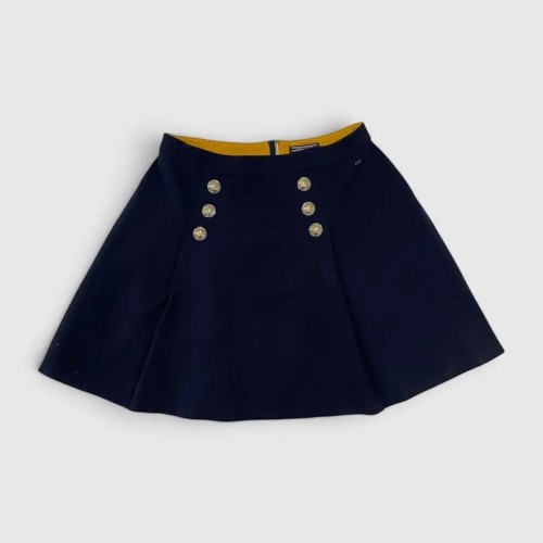 Tommy Hilfiger Γυναικεία Mini Φούστα Navy με Χρυσά Κουμπιά / Pre-Owned
