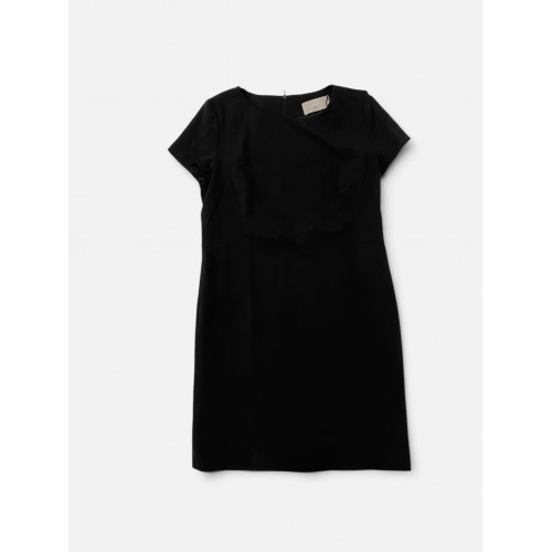 Μαύρο Κοντομάνικο Midi Φόρεμα – Minimal Classic / Pre-Owned