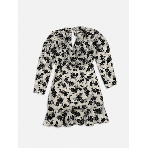 GUESS Floral Mini Dress – Ασπρόμαυρο Φλοράλ Φόρεμα / Pre-Owned