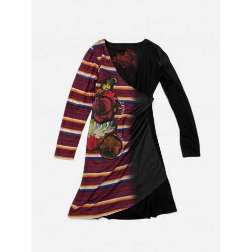 Desigual Floral Wrap Dress – Πολύχρωμο Γυναικείο Φόρεμα / Pre-Owned