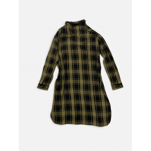Pepe Jeans Καρό Shirt Dress – Χακί & Μαύρο / Pre-Owned