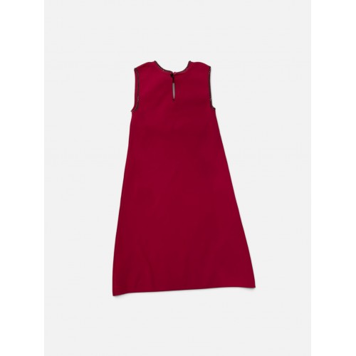 Fuchsia Sleeveless Shift Dress – Φόρεμα με Διακοσμητική Αλυσίδα / Pre-Owned