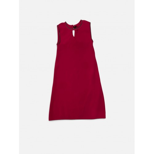 Fuchsia Sleeveless Shift Dress – Φόρεμα με Διακοσμητική Αλυσίδα / Pre-Owned