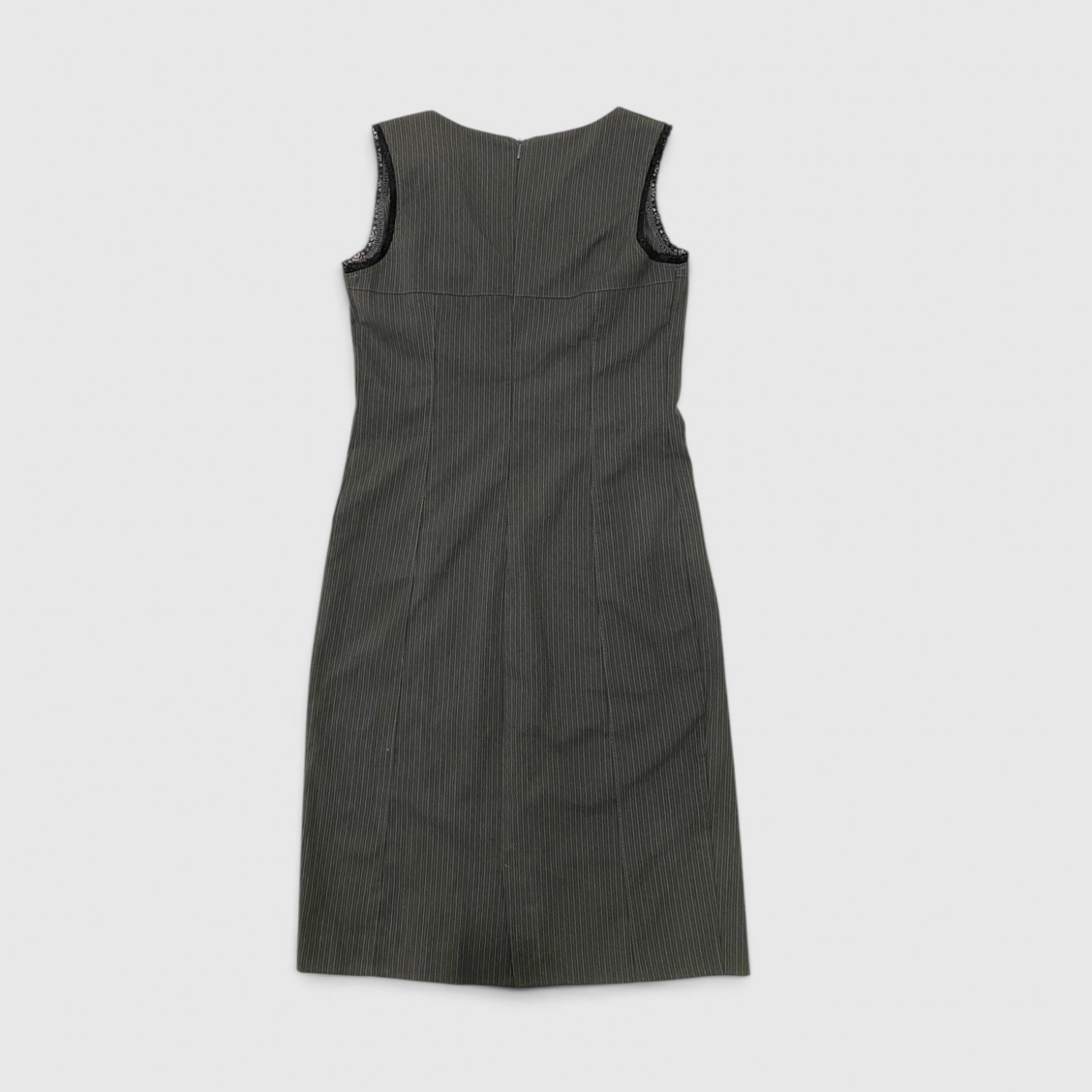 Desigual Γυναικείο Midi Φόρεμα Ριγέ Γκρι / Pre-Owned