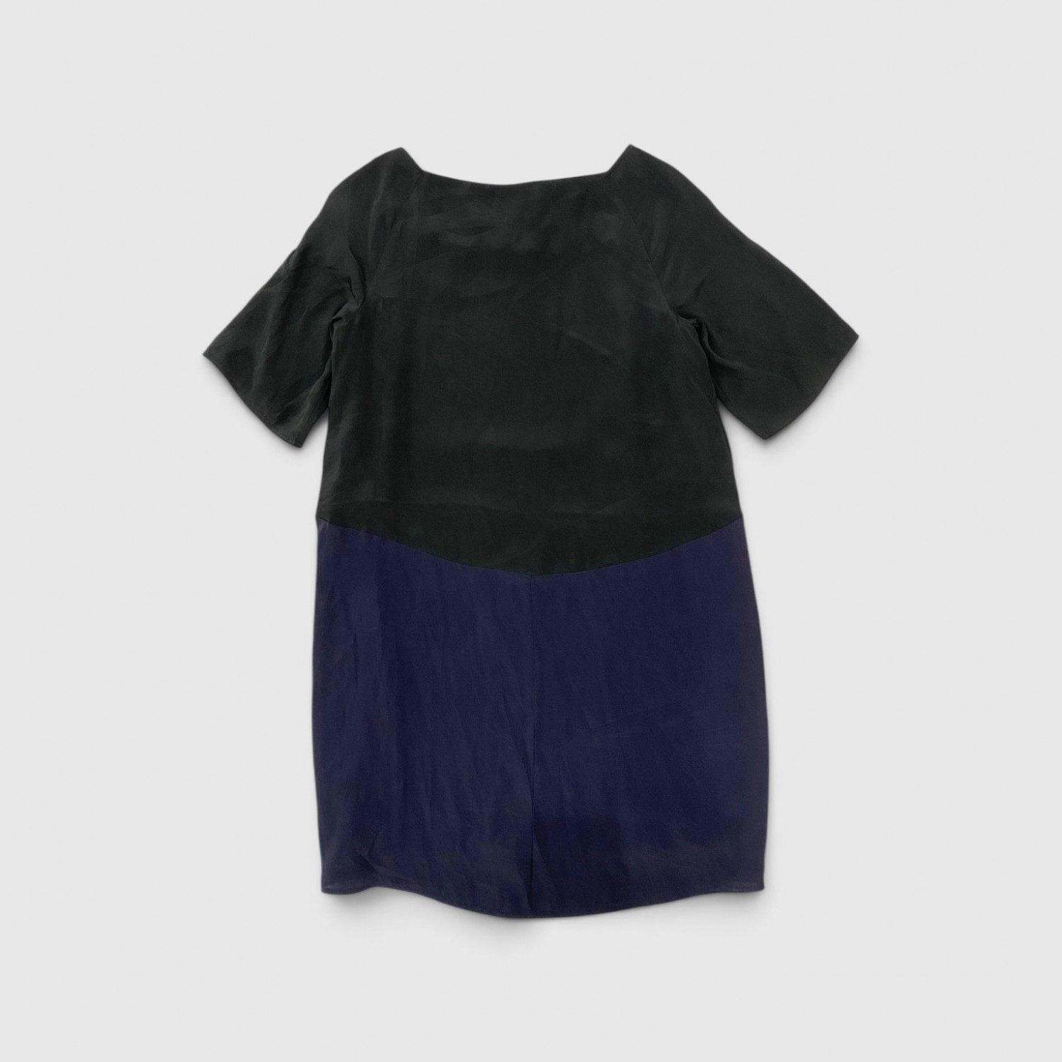Patrizia Pepe Γυναικείο Color Block Φόρεμα Μαύρο & Μπλε / Pre-Owned