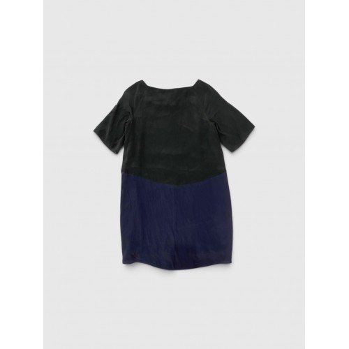 Patrizia Pepe Γυναικείο Color Block Φόρεμα Μαύρο & Μπλε / Pre-Owned