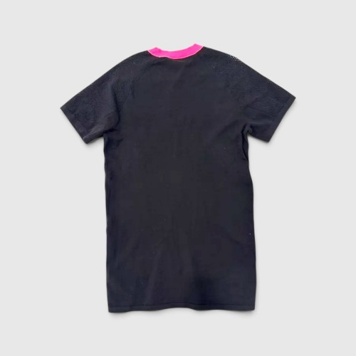 Adidas Originals Mesh T-Shirt Φόρεμα Μαύρο/Φούξια / Pre-Owned
